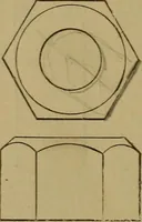 An illustration from Mechanical drawing self-taught: comprising instructions in the selection and preparation of drawing instruments. Elementary instruction in practical mechanical drawing. Together with examples in simple geometry and elementary mechanism, including screw threads, gear wheels, mechanical motions, engines and boilers (1889)