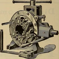 An illustration from The mechanical index, 1904. A complete index to the names and addresses of all manufacturers in the United States of mechanical appliances, machinery and tools operated by steam, electricity, water, hand or foot power (1904)