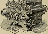 An illustration from The mechanical index, 1904. A complete index to the names and addresses of all manufacturers in the United States of mechanical appliances, machinery and tools operated by steam, electricity, water, hand or foot power (1904)