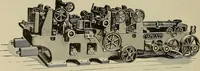 An illustration from The mechanical index, 1904. A complete index to the names and addresses of all manufacturers in the United States of mechanical appliances, machinery and tools operated by steam, electricity, water, hand or foot power (1904)