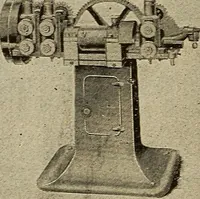 An illustration from The mechanical index, 1904. A complete index to the names and addresses of all manufacturers in the United States of mechanical appliances, machinery and tools operated by steam, electricity, water, hand or foot power (1904)