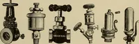 An illustration from The mechanical index, 1904. A complete index to the names and addresses of all manufacturers in the United States of mechanical appliances, machinery and tools operated by steam, electricity, water, hand or foot power (1904)