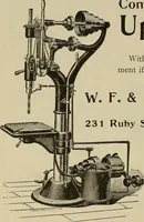 An illustration from The mechanical index, 1904. A complete index to the names and addresses of all manufacturers in the United States of mechanical appliances, machinery and tools operated by steam, electricity, water, hand or foot power (1904)