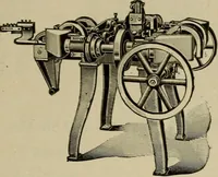 An illustration from The mechanical index, 1904. A complete index to the names and addresses of all manufacturers in the United States of mechanical appliances, machinery and tools operated by steam, electricity, water, hand or foot power (1904)