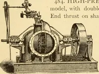 Picture 297 of 958 from Mechanical movements, powers and devices; a treatise describing mechanical movements and devices used in constructive and operative machinery and the mechanical arts, being practically a mechanical dictionary, commencing with a rudimentary description of the early known mechanical powers and detailing the various motions, appliances and inventions used in the mechanical arts to the present time, including a chapter on straight line movements, by Gardner D. Hiscox (1914), leaf 146