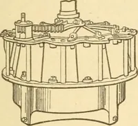 An illustration from Mechanical movements, powers and devices; a treatise describing mechanical movements and devices used in constructive and operative machinery and the mechanical arts, being practically a mechanical dictionary, commencing with a rudimentary description of the early known mechanical powers and detailing the various motions, appliances and inventions used in the mechanical arts to the present time, including a chapter on straight line movements, by Gardner D. Hiscox (1914)