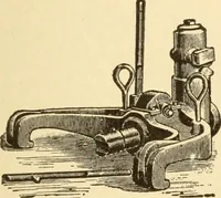 An illustration from Mechanical movements, powers and devices; a treatise describing mechanical movements and devices used in constructive and operative machinery and the mechanical arts, being practically a mechanical dictionary, commencing with a rudimentary description of the early known mechanical powers and detailing the various motions, appliances and inventions used in the mechanical arts to the present time, including a chapter on straight line movements, by Gardner D. Hiscox (1914)