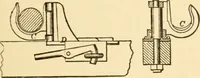 An illustration from Mechanical movements, powers and devices; a treatise describing mechanical movements and devices used in constructive and operative machinery and the mechanical arts, being practically a mechanical dictionary, commencing with a rudimentary description of the early known mechanical powers and detailing the various motions, appliances and inventions used in the mechanical arts to the present time, including a chapter on straight line movements, by Gardner D. Hiscox (1914)