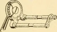 An illustration from Mechanical movements, powers and devices; a treatise describing mechanical movements and devices used in constructive and operative machinery and the mechanical arts, being practically a mechanical dictionary, commencing with a rudimentary description of the early known mechanical powers and detailing the various motions, appliances and inventions used in the mechanical arts to the present time, including a chapter on straight line movements, by Gardner D. Hiscox (1914)