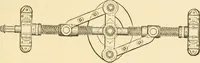 An illustration from Mechanical movements, powers and devices; a treatise describing mechanical movements and devices used in constructive and operative machinery and the mechanical arts, being practically a mechanical dictionary, commencing with a rudimentary description of the early known mechanical powers and detailing the various motions, appliances and inventions used in the mechanical arts to the present time, including a chapter on straight line movements, by Gardner D. Hiscox (1914)
