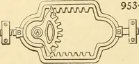 An illustration from Mechanical movements, powers and devices; a treatise describing mechanical movements and devices used in constructive and operative machinery and the mechanical arts, being practically a mechanical dictionary, commencing with a rudimentary description of the early known mechanical powers and detailing the various motions, appliances and inventions used in the mechanical arts to the present time, including a chapter on straight line movements, by Gardner D. Hiscox (1914)