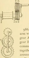 An illustration from Mechanical movements, powers and devices; a treatise describing mechanical movements and devices used in constructive and operative machinery and the mechanical arts, being practically a mechanical dictionary, commencing with a rudimentary description of the early known mechanical powers and detailing the various motions, appliances and inventions used in the mechanical arts to the present time, including a chapter on straight line movements, by Gardner D. Hiscox (1914)
