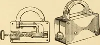 An illustration from Mechanical movements, powers and devices; a treatise describing mechanical movements and devices used in constructive and operative machinery and the mechanical arts, being practically a mechanical dictionary, commencing with a rudimentary description of the early known mechanical powers and detailing the various motions, appliances and inventions used in the mechanical arts to the present time, including a chapter on straight line movements, by Gardner D. Hiscox (1914)