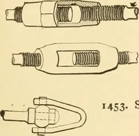 An illustration from Mechanical movements, powers and devices; a treatise describing mechanical movements and devices used in constructive and operative machinery and the mechanical arts, being practically a mechanical dictionary, commencing with a rudimentary description of the early known mechanical powers and detailing the various motions, appliances and inventions used in the mechanical arts to the present time, including a chapter on straight line movements, by Gardner D. Hiscox (1914)