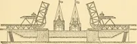 An illustration from Mechanical movements, powers and devices; a treatise describing mechanical movements and devices used in constructive and operative machinery and the mechanical arts, being practically a mechanical dictionary, commencing with a rudimentary description of the early known mechanical powers and detailing the various motions, appliances and inventions used in the mechanical arts to the present time, including a chapter on straight line movements, by Gardner D. Hiscox (1914)