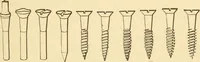 An illustration from Mechanical movements, powers and devices; a treatise describing mechanical movements and devices used in constructive and operative machinery and the mechanical arts, being practically a mechanical dictionary, commencing with a rudimentary description of the early known mechanical powers and detailing the various motions, appliances and inventions used in the mechanical arts to the present time, including a chapter on straight line movements, by Gardner D. Hiscox (1914)