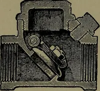 An illustration from Mechanical movements, powers and devices; a treatise describing mechanical movements and devices used in construcive and operative mechinery and the mechanical arts, being practically a mechanical dictionary (1917)