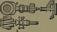 An illustration from Mechanical movements, powers and devices; a treatise describing mechanical movements and devices used in construcive and operative mechinery and the mechanical arts, being practically a mechanical dictionary (1917)