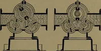 An illustration from Mechanical movements, powers and devices; a treatise describing mechanical movements and devices used in construcive and operative mechinery and the mechanical arts, being practically a mechanical dictionary (1917)