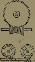 An illustration from Mechanical movements, powers and devices; a treatise describing mechanical movements and devices used in construcive and operative mechinery and the mechanical arts, being practically a mechanical dictionary (1917)