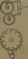 An illustration from Mechanical movements, powers and devices; a treatise describing mechanical movements and devices used in construcive and operative mechinery and the mechanical arts, being practically a mechanical dictionary (1917)