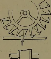 An illustration from Mechanical movements, powers and devices; a treatise describing mechanical movements and devices used in construcive and operative mechinery and the mechanical arts, being practically a mechanical dictionary (1917)