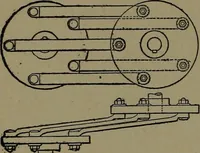 An illustration from Mechanical movements, powers and devices; a treatise describing mechanical movements and devices used in construcive and operative mechinery and the mechanical arts, being practically a mechanical dictionary (1917)