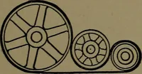 An illustration from Mechanical movements, powers and devices; a treatise describing mechanical movements and devices used in construcive and operative mechinery and the mechanical arts, being practically a mechanical dictionary (1917)