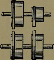 An illustration from Mechanical movements, powers and devices; a treatise describing mechanical movements and devices used in construcive and operative mechinery and the mechanical arts, being practically a mechanical dictionary (1917)