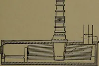 An illustration from Mechanical movements, powers and devices; a treatise describing mechanical movements and devices used in construcive and operative mechinery and the mechanical arts, being practically a mechanical dictionary (1917)
