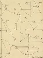 An illustration from Mechanica, sive, Motus scientia analytice exposita (1736)