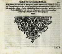 An illustration from Mechanische Reissladen, das ist, Ein gar geschmeidige, bey sich verborgen tragende Laden : die aber solcher Gestalt aussgerüstet worden, dass, vnd wofern in der Eil nicht bessere, oder grössere Instrumenten in Bereitschafft stünden, dannoch alle fünffzehen Recreationen, (als da seynd die Arithmetica, Geometria, Planimetria, Geographia, Astronomia, Navigatio, Prospectiva, Mechanica, Grottenwerck, Wasserlaitungen, Fewrwerck, Büchsenmeisterey, Arichitectura Militaris, Architectura Civilis, Architectura Navalis, warinnen gleichwol gantzer Innhalt der von Gott dem Menschen begnadeten Ingenierkunst bestehet) mit gegenwertigen kleinen Instrumentlin könden exercirt werden vnd man sich also darmit zu delectieren vermögt were (1644)