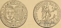An illustration from Medallic illustrations of the history of Great Britain and Ireland to the death of George II (1885)