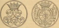 An illustration from Medallic illustrations of the history of Great Britain and Ireland to the death of George II (1885)