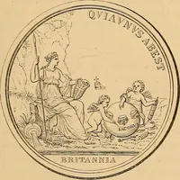 An illustration from Medallic illustrations of the history of Great Britain and Ireland to the death of George II (1885)