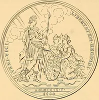 An illustration from Medallic illustrations of the history of Great Britain and Ireland to the death of George II (1885)