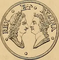 An illustration from Medallic illustrations of the history of Great Britain and Ireland to the death of George II (1885)
