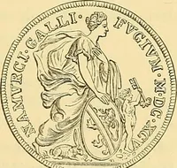 An illustration from Medallic illustrations of the history of Great Britain and Ireland to the death of George II (1885)