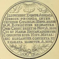 An illustration from Medallic illustrations of the history of Great Britain and Ireland to the death of George II (1885)