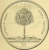 An illustration from Medallic illustrations of the history of Great Britain and Ireland to the death of George II (1885)