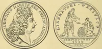 An illustration from Medallic illustrations of the history of Great Britain and Ireland to the death of George II (1885)