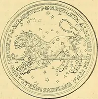 An illustration from Medallic illustrations of the history of Great Britain and Ireland to the death of George II (1885)