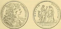 An illustration from Medallic illustrations of the history of Great Britain and Ireland to the death of George II (1885)