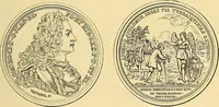 An illustration from Medallic illustrations of the history of Great Britain and Ireland to the death of George II (1885)