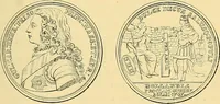 An illustration from Medallic illustrations of the history of Great Britain and Ireland to the death of George II (1885)