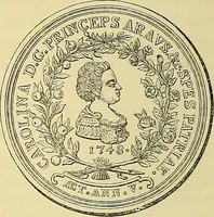 An illustration from Medallic illustrations of the history of Great Britain and Ireland to the death of George II (1885)