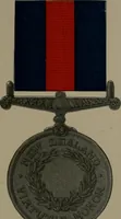 An illustration from Medals of the British navy and how they were won : with a list of those officers, who for their gallant conduct were granted honorary swords and plate by the Committee of the Patriotic Fund (1895)