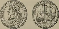 An illustration from Medals of the British navy and how they were won : with a list of those officers, who for their gallant conduct were granted honorary swords and plate by the Committee of the Patriotic Fund (1895)