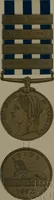 An illustration from Medals of the British navy and how they were won : with a list of those officers, who for their gallant conduct were granted honorary swords and plate by the Committee of the Patriotic Fund (1895)