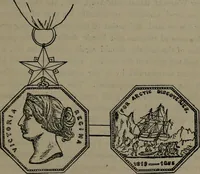 Picture 34 of 38 from Medals of the British navy and how they were won : with a list of those officers, who for their gallant conduct were granted honorary swords and plate by the Committee of the Patriotic Fund (1895), leaf 448